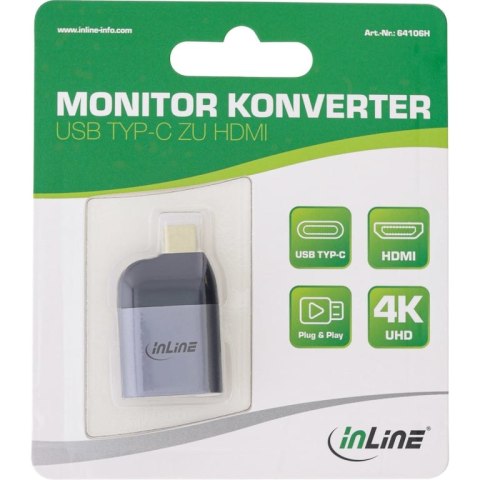 InLine 64106H adapter kablowy Szary