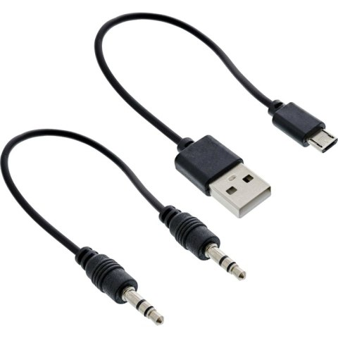 InLine 65003B adapter kablowy 0,1 m Czarny