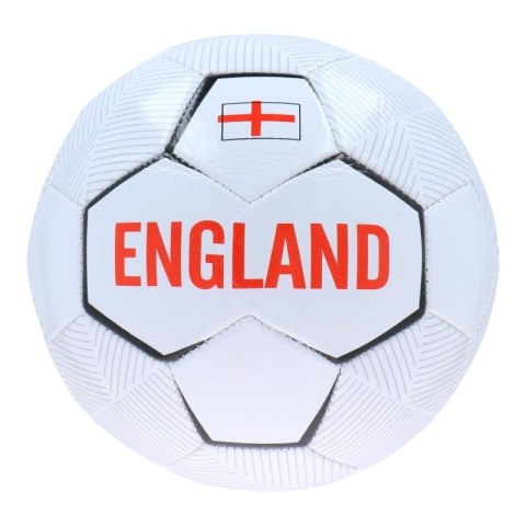 Piłka nożna treningowa England 32 panele r. 5 (biały / czerwony)
