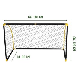Umbro - Bramka do piłki nożnej składana z siatką 180x120x91 cm