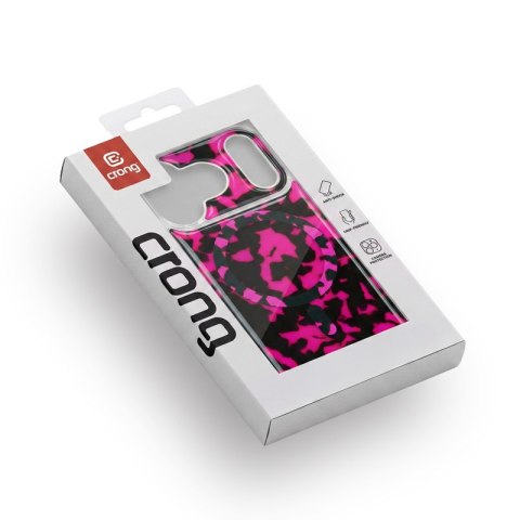Crong Deluxe MAG Cover - Etui iPhone 17 Pro MagSafe (Pink Tortoise)