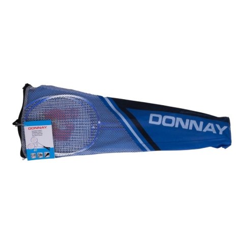 Donnay - Zestaw do badmintona w pokrowcu 6 elementów (niebieski)