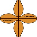 Dunlop - Piłka do koszykówki outdoor 8 paneli r.7 (pomarańczowy)
