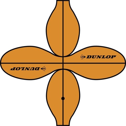 Dunlop - Piłka do koszykówki outdoor 8 paneli r.7 (pomarańczowy)