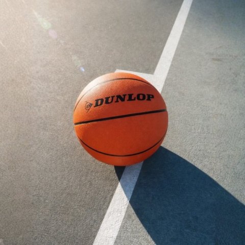 Dunlop - Piłka do koszykówki outdoor 8 paneli r.7 (pomarańczowy)