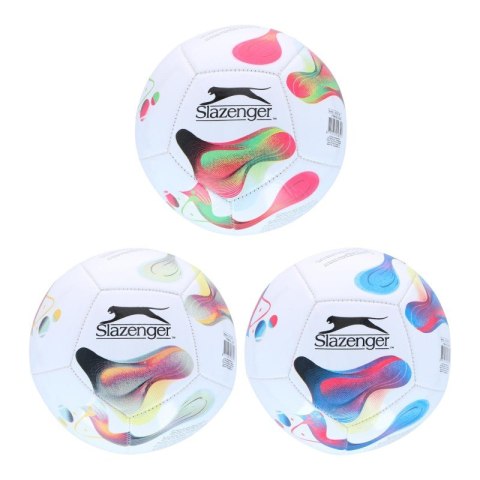 Slazenger - Piłka nożna treningowa mini dla dzieci 12 paneli r.2 (biały / niebieski)