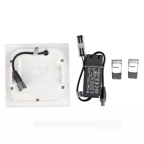 Panel premium V-TAC 6W LED SAMSUNG CHIP kwadrat 120x120x12mm VT-606SQ 6400K 420lm 5 lat gwarancji