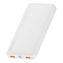Powerbank Baseus Bipow 10000mAh, 2xUSB, USB-C, 20W (biały)