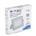 Projektor LED V-TAC 20W SAMSUNG CHIP szary VT-20-G 4000K 1600lm 5 lat gwarancji