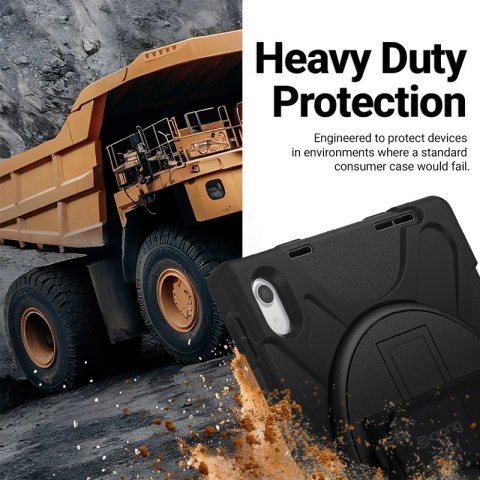 Crong Defender Plus - Pancerne etui iPad Pro 11" M5 (2025) / M4 (2024) (czarny)