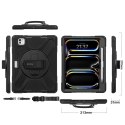Crong Defender Plus - Pancerne etui iPad Pro 11" M5 (2025) / M4 (2024) (czarny)