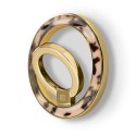Crong Deluxe RING Holder - Magnetyczny uchwyt do telefonu MagSafe (Blonde Tortoise)