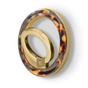 Crong Deluxe RING Holder - Magnetyczny uchwyt do telefonu MagSafe (Tortoise)