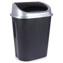 Kosz na Śmieci do Kuchni Plastikowy Czarny Uniwersalny VILDE 50 l