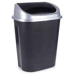 Kosz na Śmieci do Kuchni Plastikowy Czarny Uniwersalny VILDE 50 l