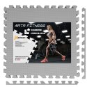 Mata ochronna fitness szara 18 elementów