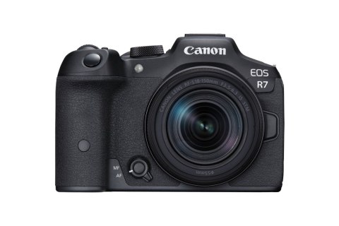 Canon EOS R7 + RF-S 18-150mm F3.5-6.3 IS STM + EF- R Bezlusterkowiec 32,5 MP CMOS 6960 x 4640 px Czarny