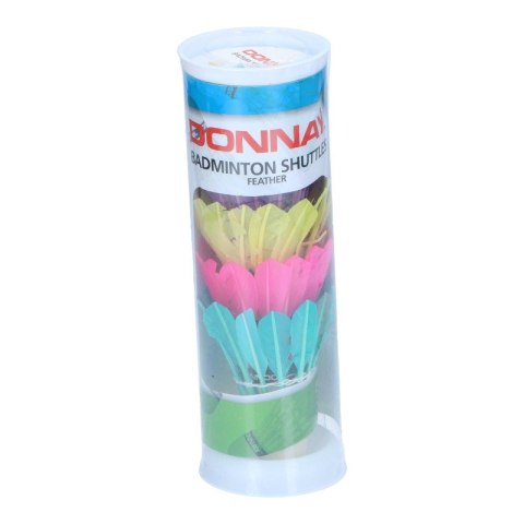 Donnay - Lotki do badmintona z piór 5 szt. (kolorowy)