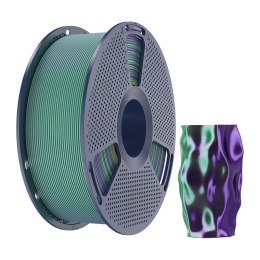Filament SUNLU PLA+ Silk Dual Color 1.75mm 1kg (zielono-fioletowy)