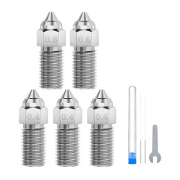 Zestaw dysz stalowych utwardzanych ELEGOO Neptune 4 / 4 Pro (0,4 mm x3, 0,6 mm x1, 0,8 mm x1)