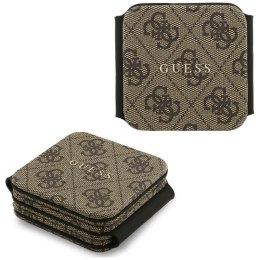 Guess 4G Wireless Charger - Ładowarka indukcyjna MagSafe 3w1 do iPhone, AirPods i Apple Watch 15W (brązowy)