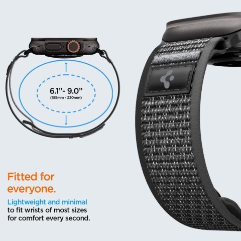 Spigen Athlex Air 2 - Pasek do Apple Watch 44/45/46/49 mm (Active Black / Grey)
