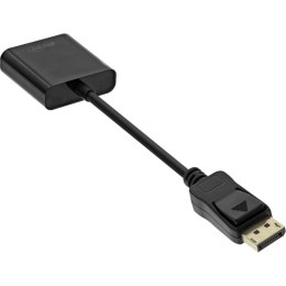 InLine 17197B adapter kablowy 0,15 m VGA (D-Sub) DisplayPort Czarny