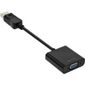 InLine 17197B adapter kablowy 0,15 m VGA (D-Sub) DisplayPort Czarny