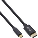 InLine 64115 adapter kablowy 5 m USB Type-C HDMI Czarny