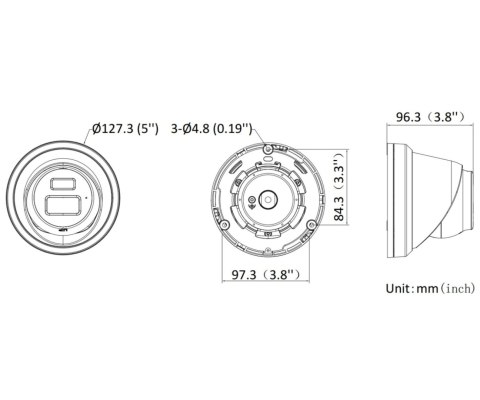 KAMERA IP DS-2CD2383G2-LI2U/SL(2.8MM)/PL AcuSense - 8 Mpx, 4K UHD 2.8 mm Hikvision