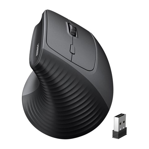 Mysz pionowa bezprzewodowa UGREEN M571 2.4G (czarna)