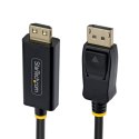 StarTech 1M-DP-HDMI-4K60-GR adapter kablowy DisplayPort HDMI Typu A (Standard) Czarny