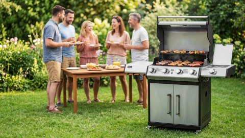 Teesa BBQ 5006 MASTER grill gazowy - 5 palników- miejsce na butlę