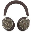 Guess 4G Triangle Logo - Bezprzewodowe słuchawki nauszne Bluetooth V5.4 ENC (brązowy)