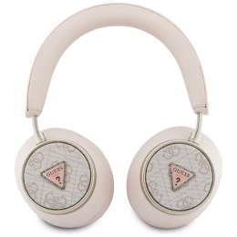 Guess 4G Triangle Logo - Bezprzewodowe słuchawki nauszne Bluetooth V5.4 ENC (różowy)