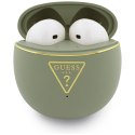 Guess Gold Line Triangle - Słuchawki Bluetooth TWS + etui ładujące (khaki)