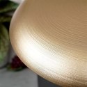 Talerz Obiadowy Okrągły Płytki Szklany Matowy Złoty VILDE 28 cm
