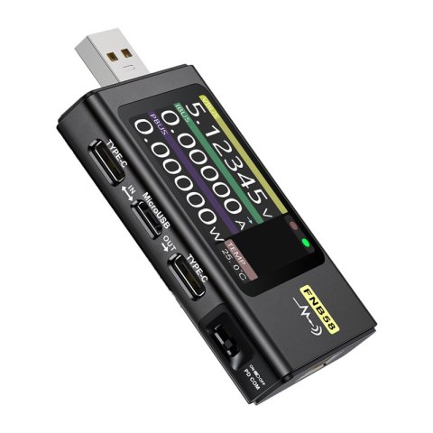 Tester portu USB FNIRSI FNB58 Czarny