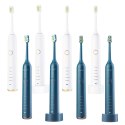 VITAMMY SYMPHONY WHITE i NAVY BLUE Szczoteczka soniczna do zębów z komfortową obudową, 2szt