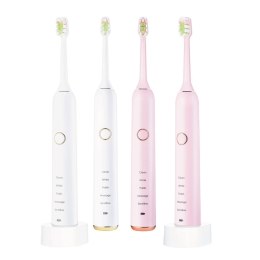 VITAMMY SYMPHONY WHITE i PINK Szczoteczka soniczna do zębów z komfortową obudową, 2szt