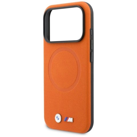 BMW M FW Logo Metal MagSafe - Etui iPhone 17 Pro Max (pomarańczowy)