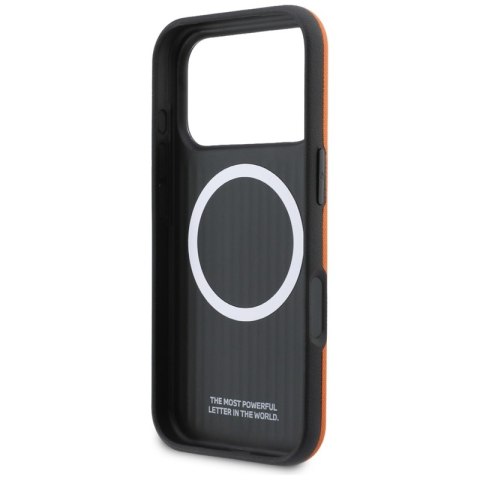 BMW M FW Logo Metal MagSafe - Etui iPhone 17 Pro Max (pomarańczowy)
