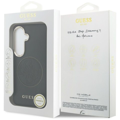 Guess Perforated Logo MagSafe - Etui Samsung Galaxy S26 (czarny)