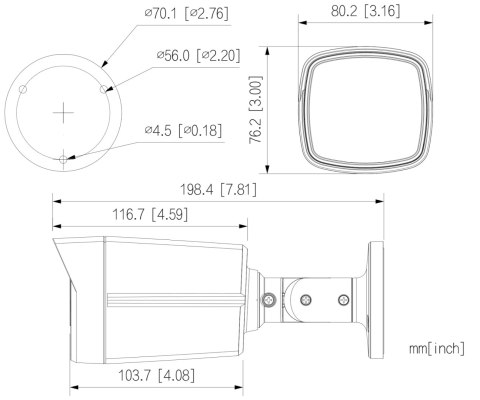 KAMERA AHD, HD-CVI, HD-TVI, CVBS HAC-HFW1509TLM-A-LED-0360B-S3 Full-Color - 5 Mpx 3.6 mm DAHUA