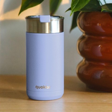 Quokka Boost Coffee Tumbler - Kubek termiczny ze stali nierdzewnej z zaparzaczem 400 ml (Denim Blue)