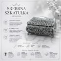 Srebrna Szkatułka Metalowa na Biżuterię - 20-74M
