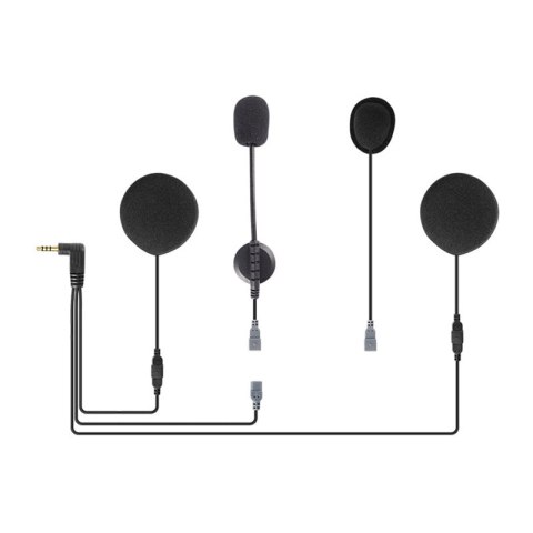 Zestaw słuchawkowy do kasku motocyklowego z wtyczką 3,5 mm do interkomu Q7 EJEAS HIFI-M2