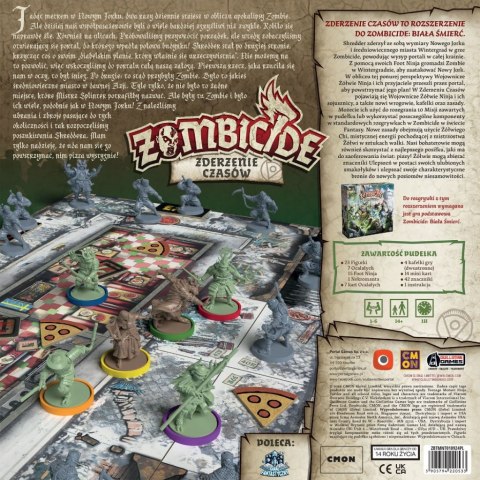 GRA PLANSZOWA ZOMBICIDE: BIAŁA ŚMIERĆ - TMNT -ZDERZENIE CZASÓW - dodatek - PORTAL