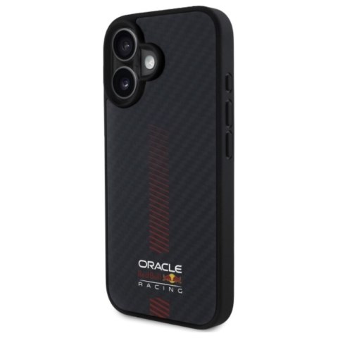 Red Bull Carbon Fiber Power Bar MagSafe - Etui iPhone 16 Plus (czarny)
