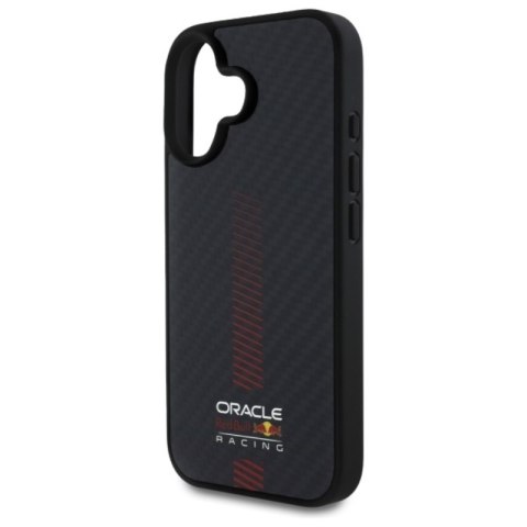 Red Bull Carbon Fiber Power Bar MagSafe - Etui iPhone 16 Plus (czarny)